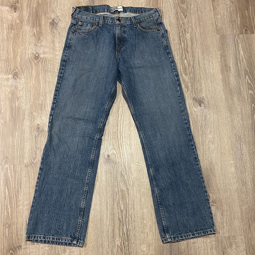 Signature by Levi Strauss Straight Leg Jeans | 32x32 Medium Wash Denim - Picture 2 of 7